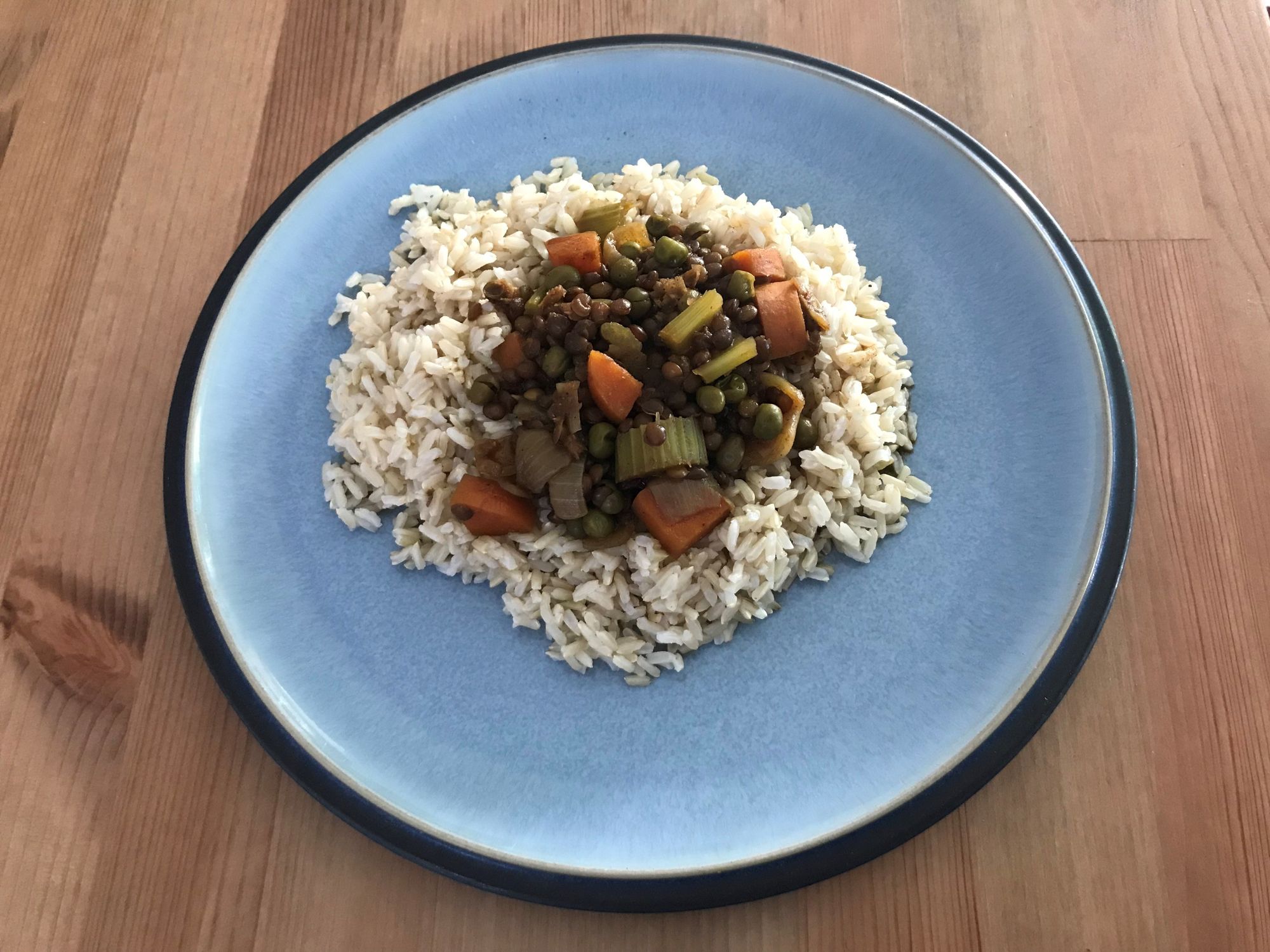 Veggie "mince" curry